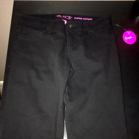 Black skinny jeans - sz 10 kids- brand children’s place - Picture 1 of 3